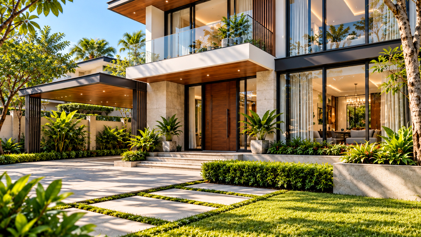 Eco Living Duplex bright double-height interior