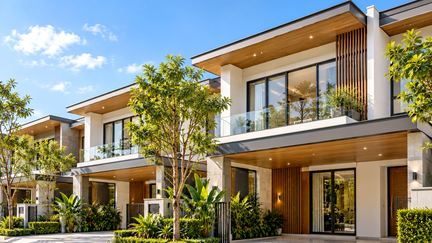Borey Family Townhome modern row-house development