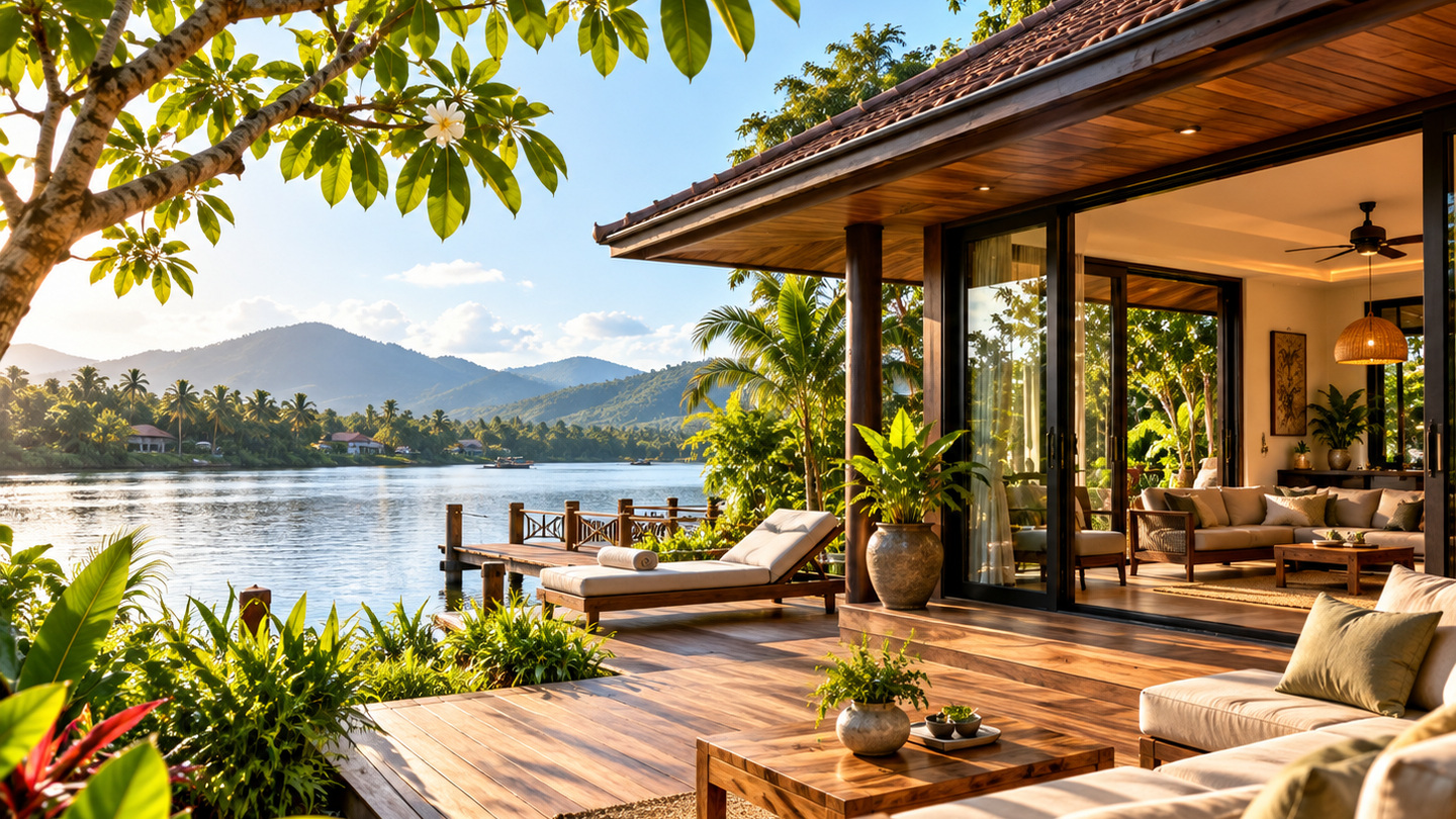 Kampot Riverside Commons riverfront development concept